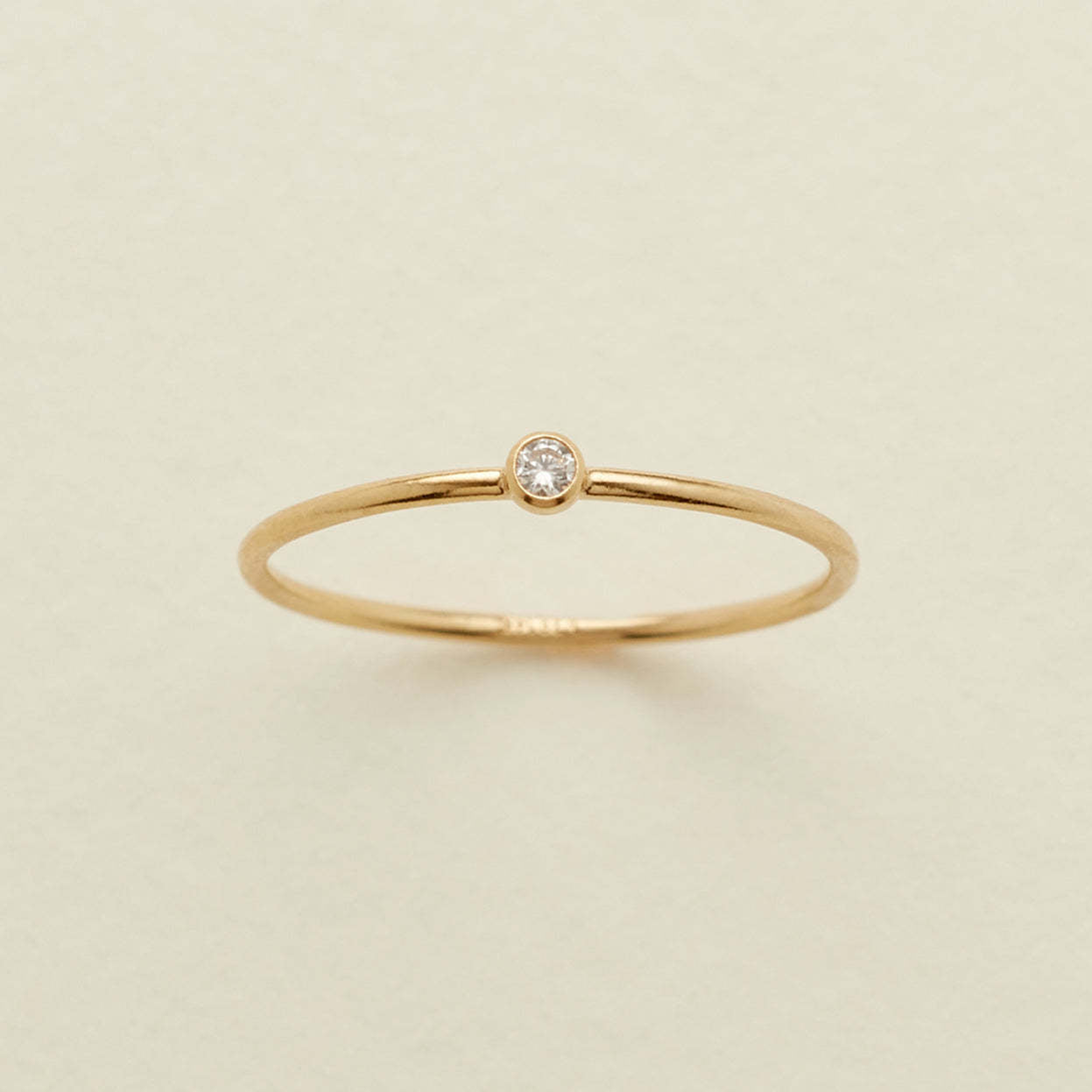 Simple fashion women charm stainless steel jewelry birthstone finger ring