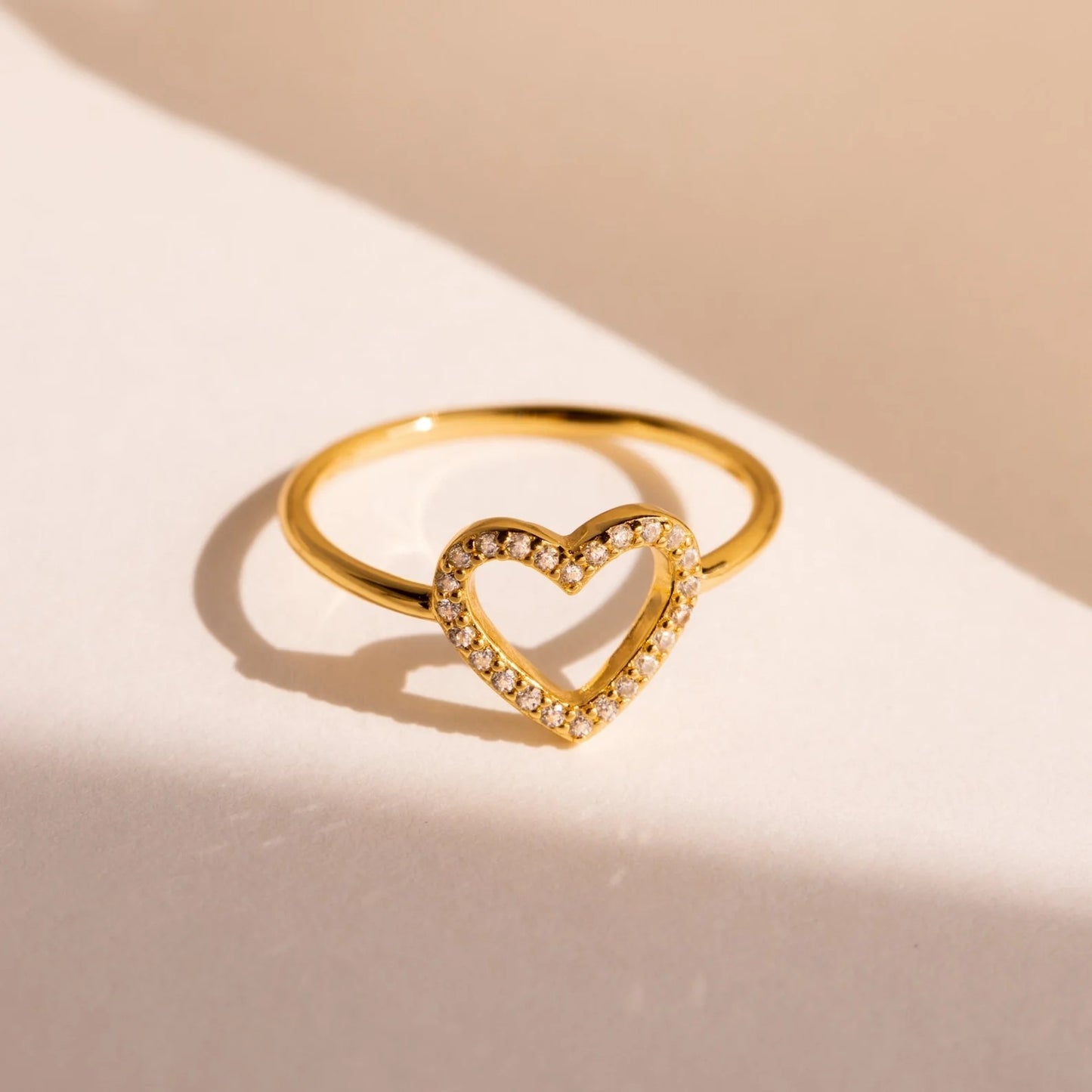 Women’s stainless steel couple ring with sparkling diamond style