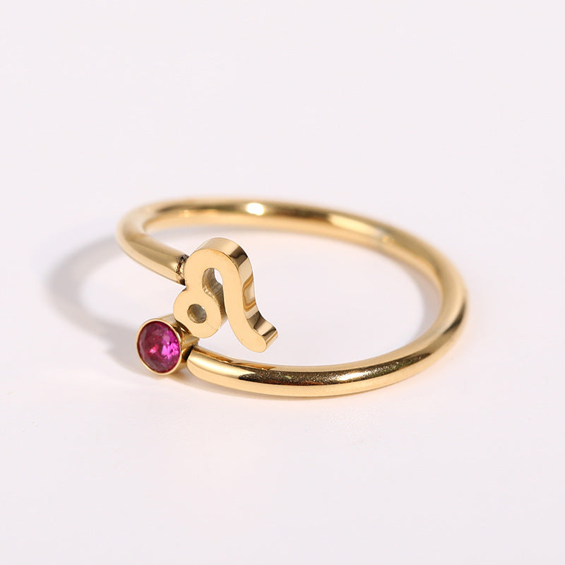 Evergreen Zircon Stainless Steel Ring: Captivating Brilliance for Timeless Style
