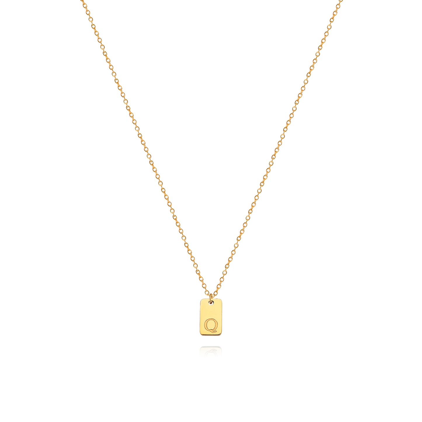 Letter Pendant Necklace