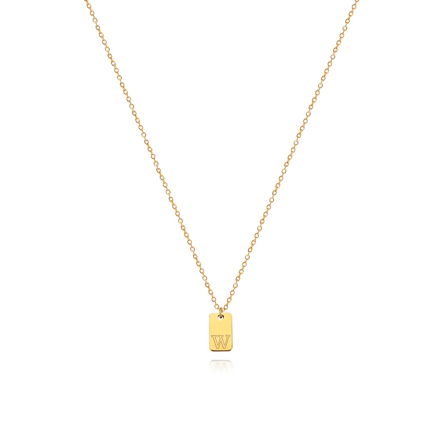 Letter Pendant Necklace