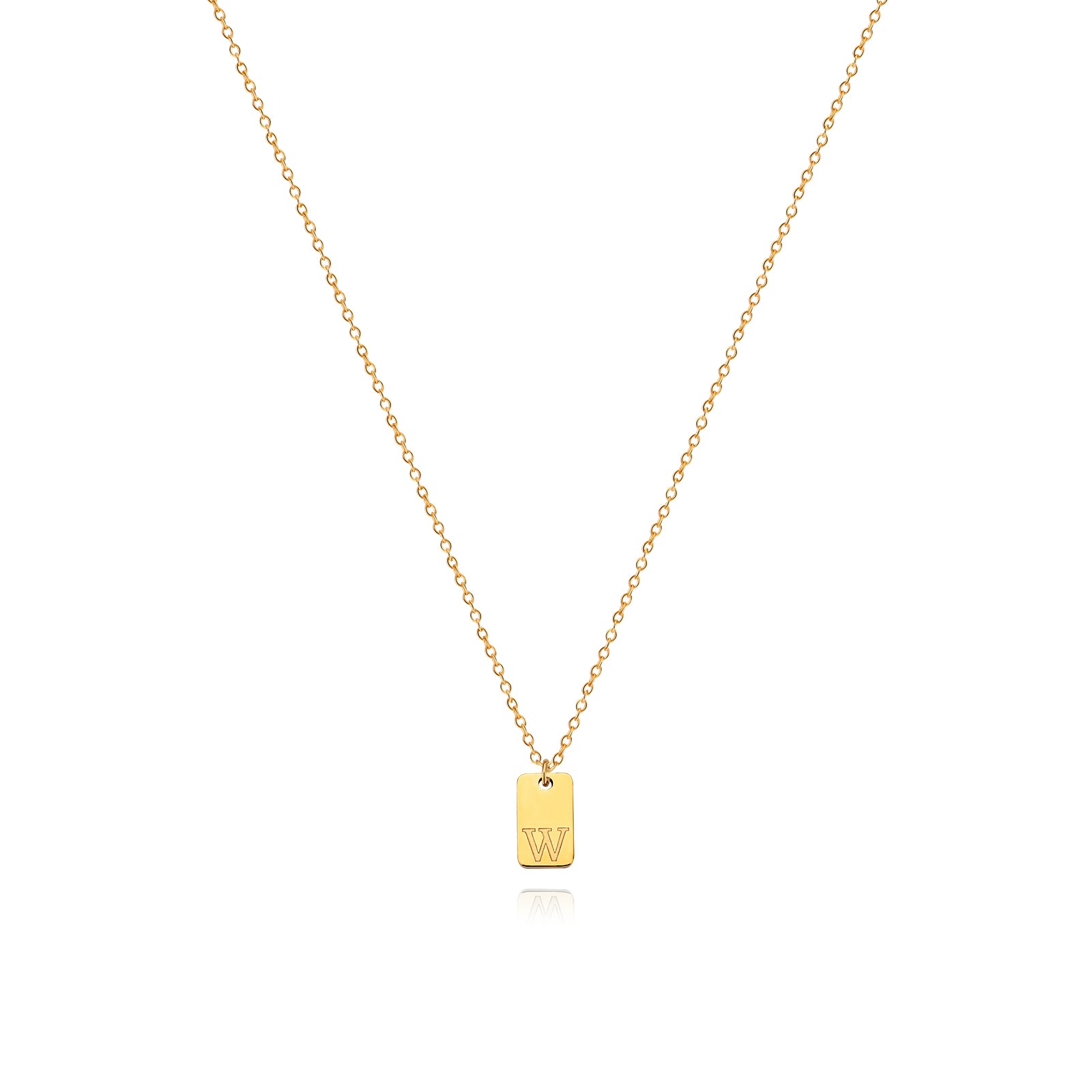 Letter Pendant Necklace