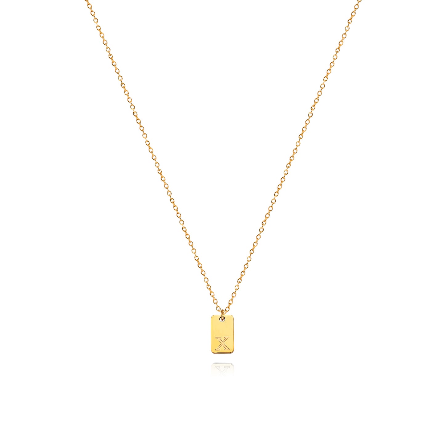 Letter Pendant Necklace