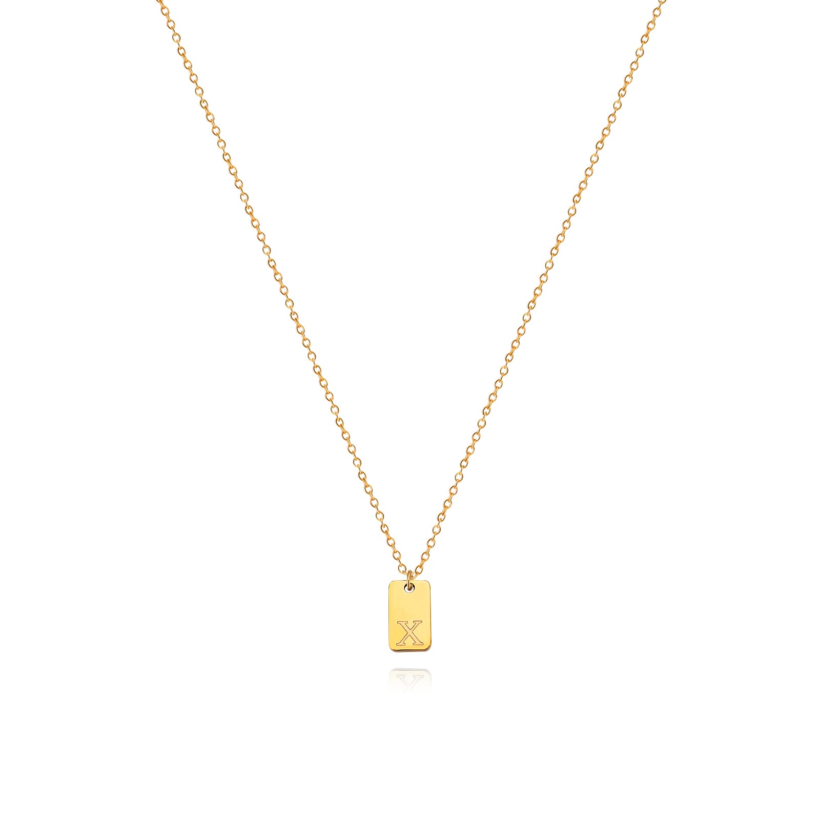 Letter Pendant Necklace