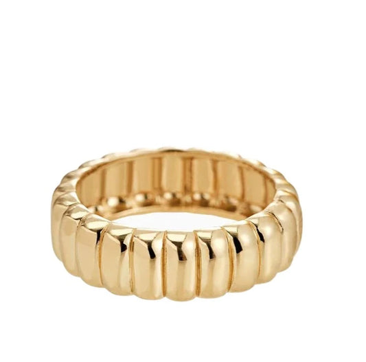 Timeless handmade stainless steel ring inspired by French simplicity and modern minimalism