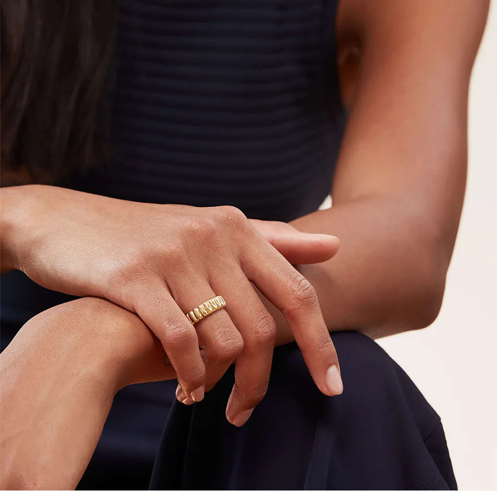 Timeless handmade stainless steel ring inspired by French simplicity and modern minimalism