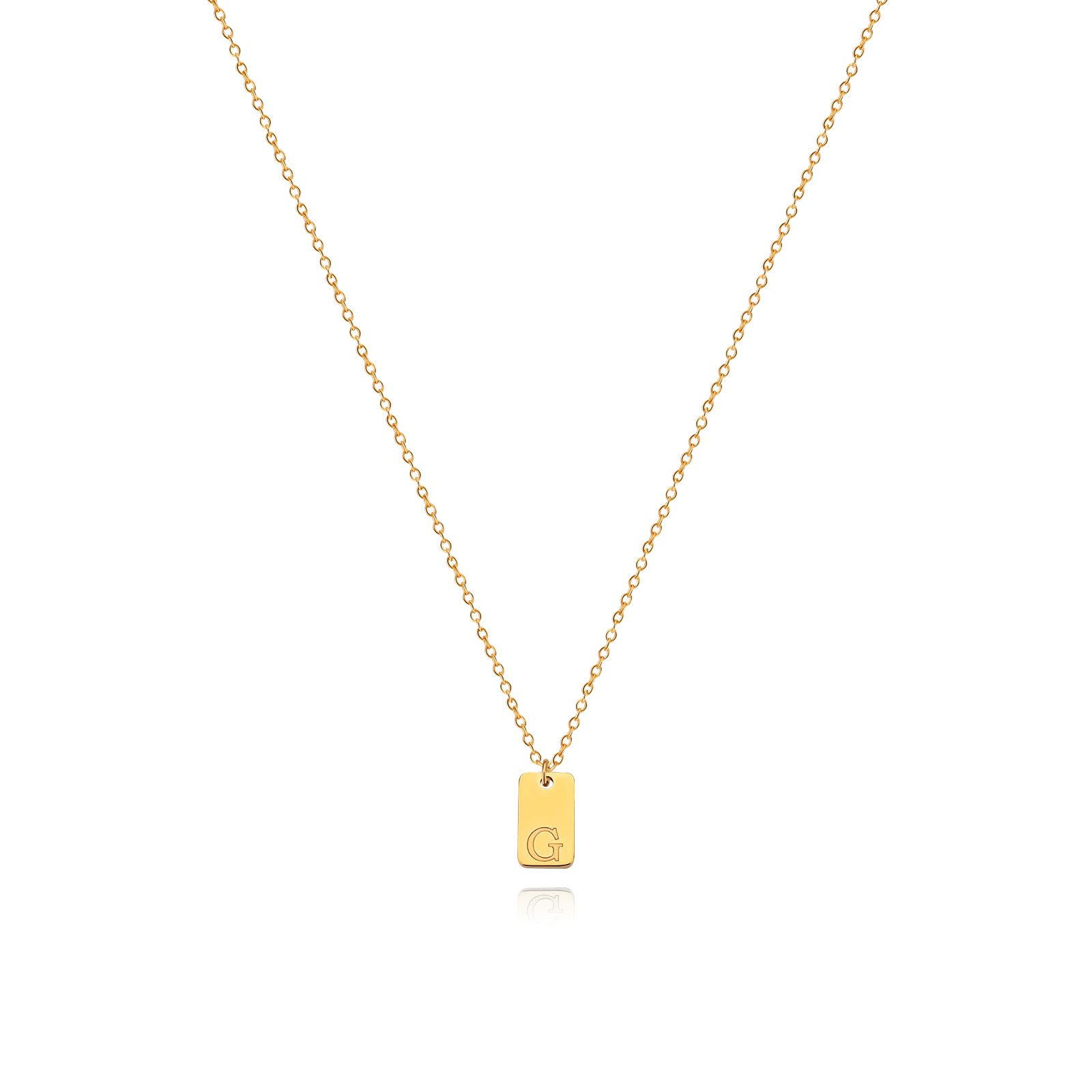 Letter Pendant Necklace