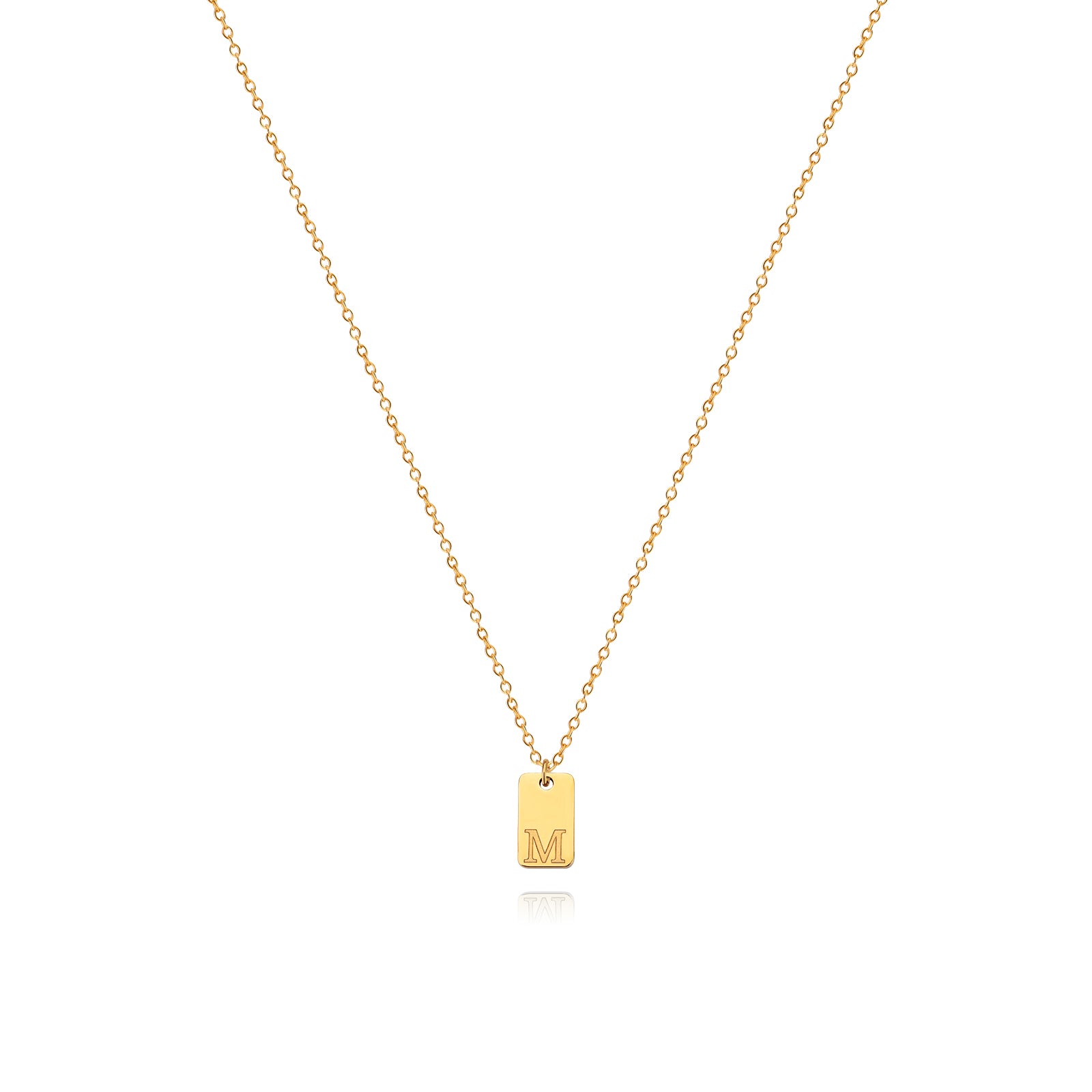 Letter Pendant Necklace