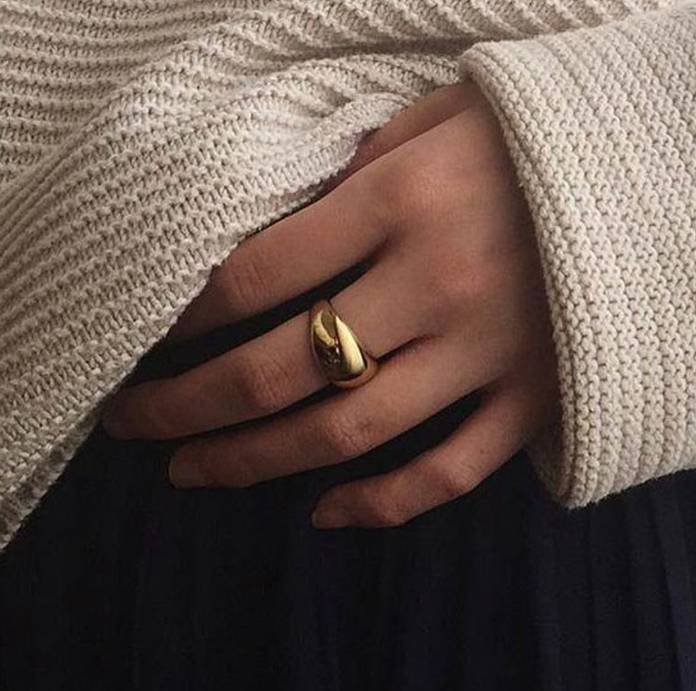 Women’s stainless steel ring vintage finger design stylish jewelry