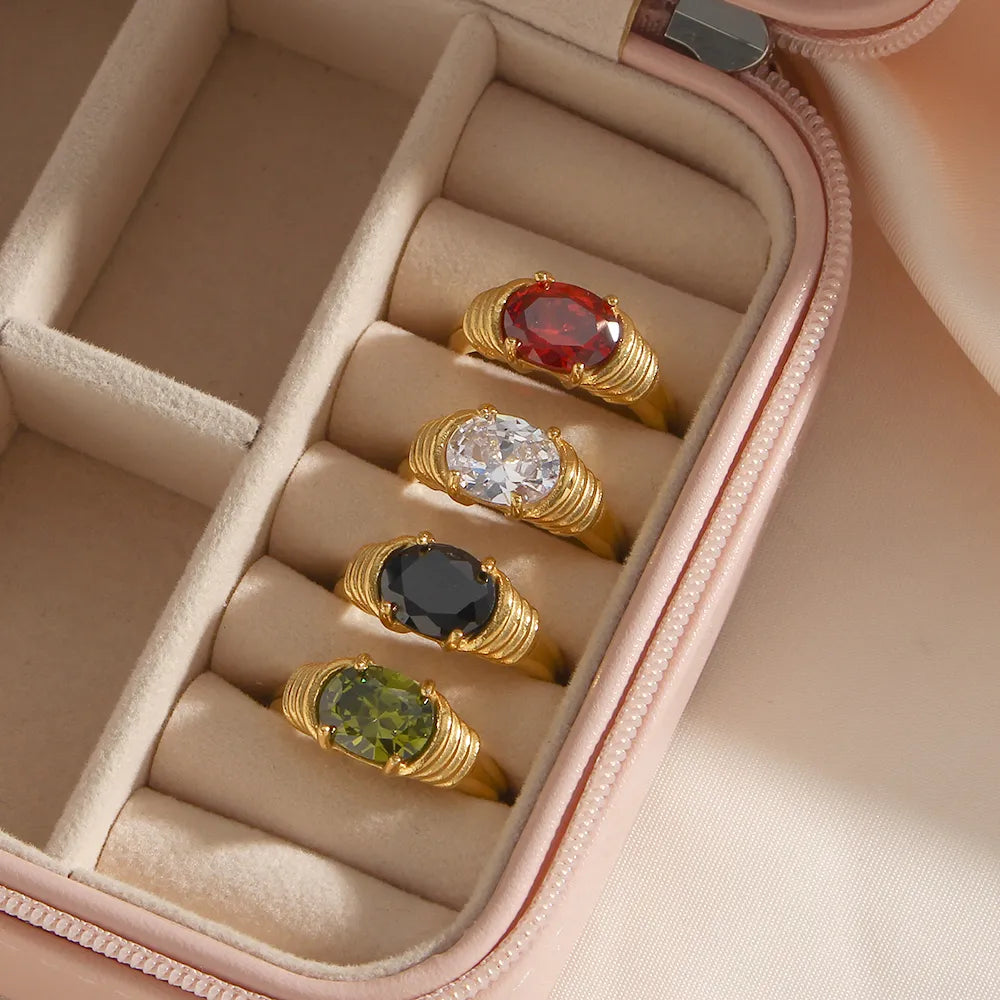 Durable stainless steel ring vintage fashion design for women