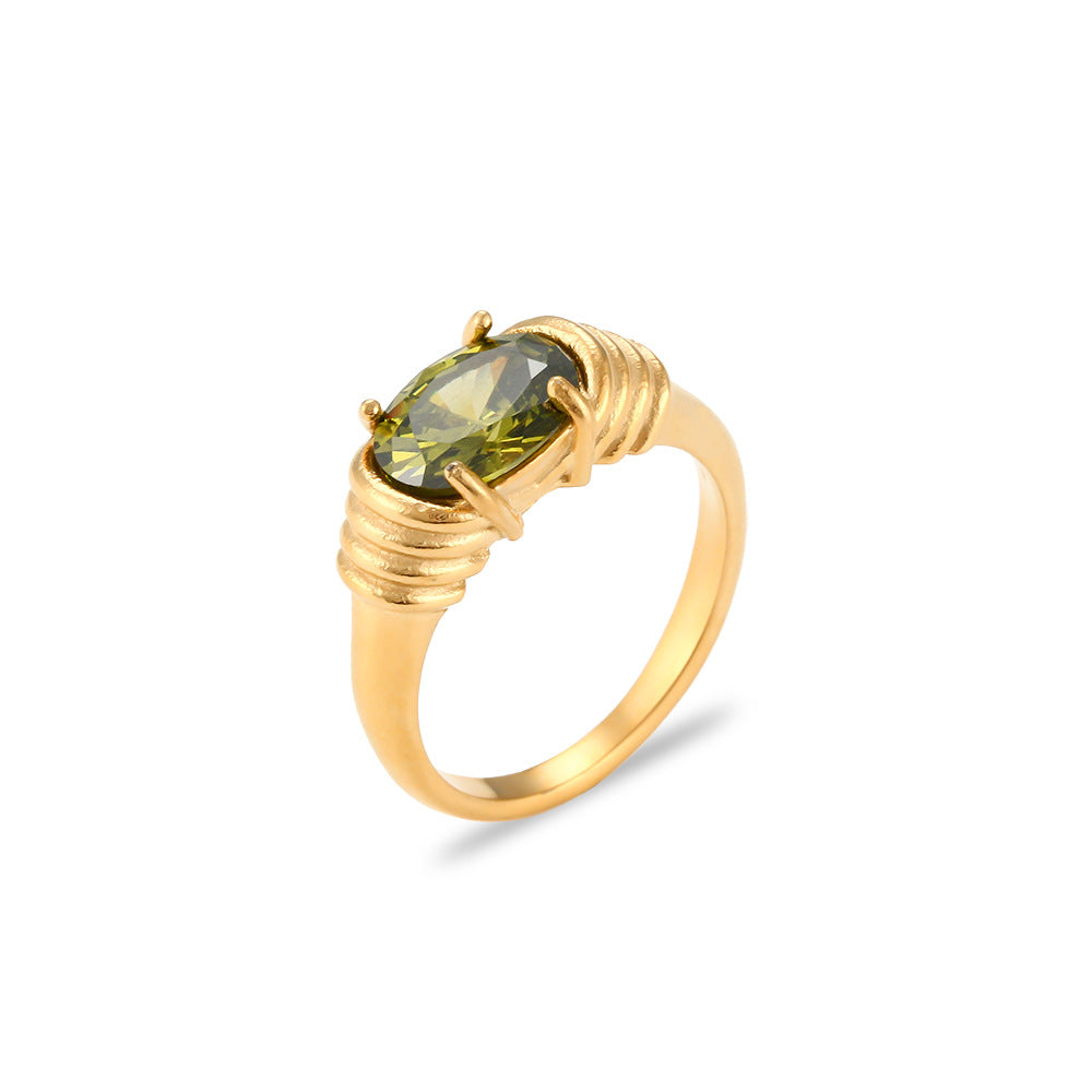 Durable stainless steel ring vintage fashion design for women