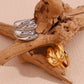 The Riviera Ring dome wave ring gold Purajoia view 4