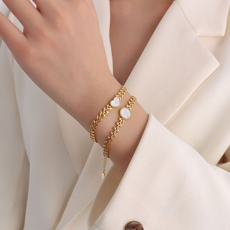 Shell Peach Bracelet