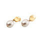 925 Sterling Silver Baroque Pearl Earrings