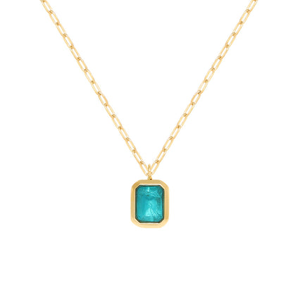 Sophisticated Square Pendant Necklace for Effortless Elegance