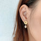 Simple And Fashionable Ins Style Small Flower Shaped Bead Earrings