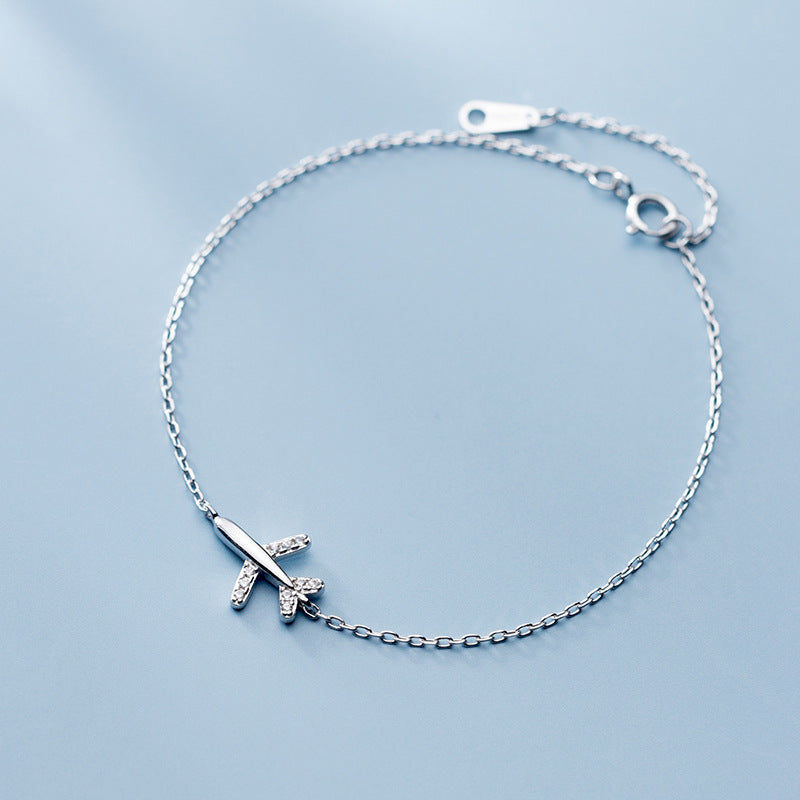 925 Sterling Silver  Aircraft Bracelet 