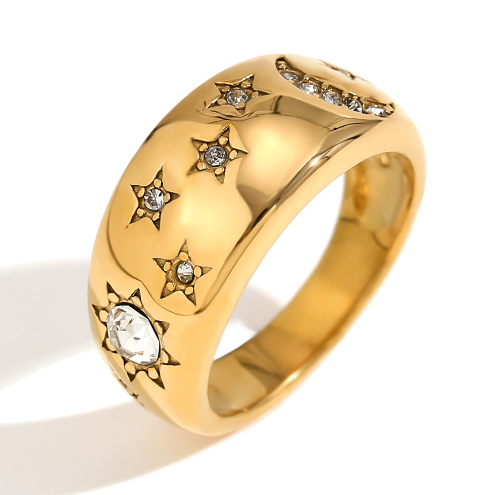 The Novella Ring gold plated band ring Purajoia view 2