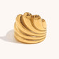 The Marea Ring gold wave ring Purajoia view 7