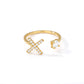  Tiny Initial Ring for Women - A-Z 26 Letter Rings, Adjustable and Fashionable