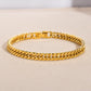 The Intreccio Bracelet woven chain bracelet gold Purajoia view 4