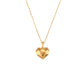 Elegant 18K Gold Plated Stainless Steel Love Pendant Necklace - A timeless symbol of refined beauty and enduring style for the modern woman.