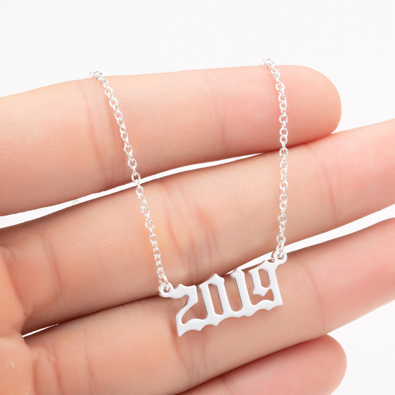 Year Number Necklace