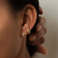 The Bianca Earrings double layer zircon earrings Purajoia view 3