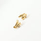 The Iris Earrings zircon eye earrings gold Purajoia view 3