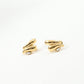 The Iris Earrings zircon eye earrings gold Purajoia view 2