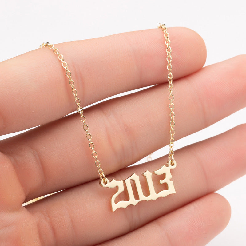 Year Number Necklace