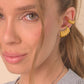 The Striscia Earrings striped hollow stud earrings Purajoia