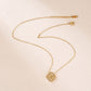  Flower Shape Pendant Clavicle Chain