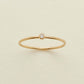 Simple fashion women charm stainless steel jewelry birthstone finger ring