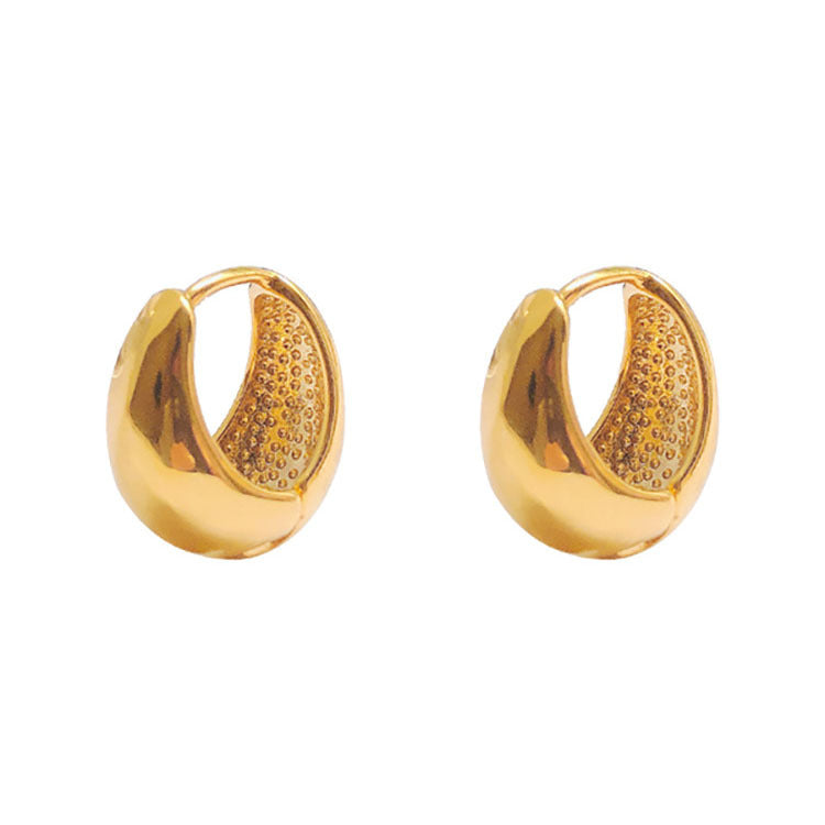 The Livia Earrings small drop hoop earrings Purajoia view 8