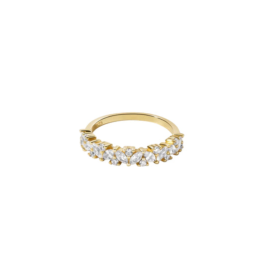 The Chantilly Ring french style gold band ring Purajoia view 5
