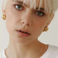 The Iris Earrings zircon eye earrings gold Purajoia