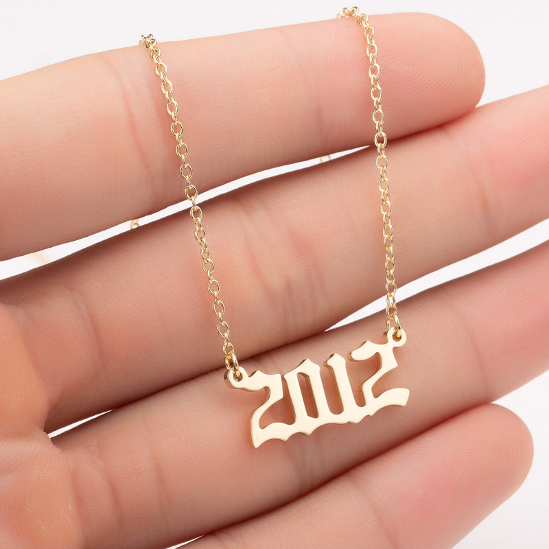 Year Number Necklace