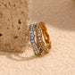 The Onice Ring wave pattern diamond ring Purajoia