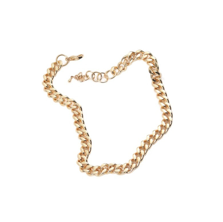 Necklace Chunky Cuban Chain Gold Plated