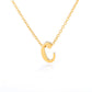 Small Letter Necklace Hollow Stainless Steel