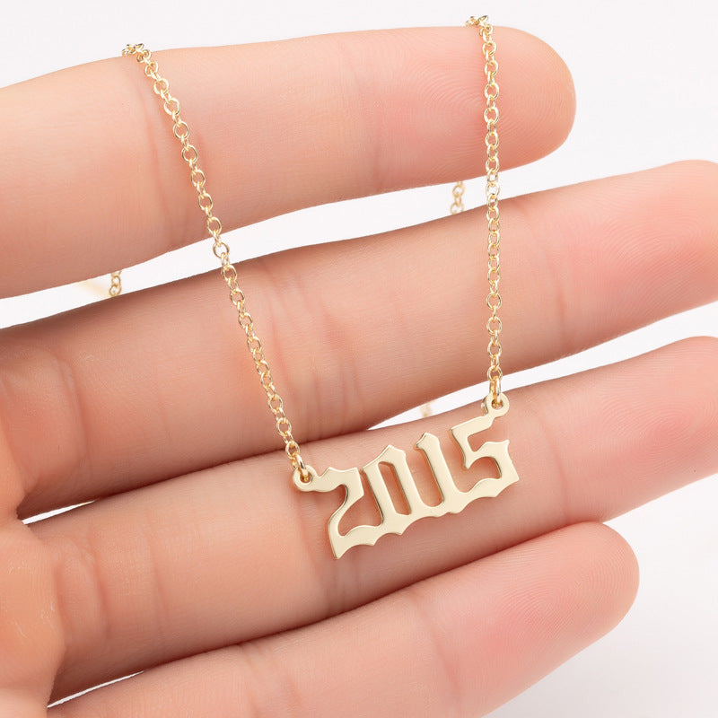 Year Number Necklace