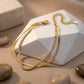 The Linea Bracelet geometric gold bracelet Purajoia view 4
