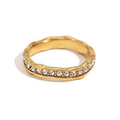 The Onice Ring wave pattern diamond ring Purajoia view 5