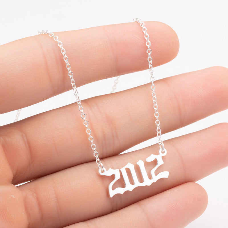 Year Number Necklace