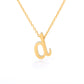 Small Letter Necklace Hollow Stainless Steel