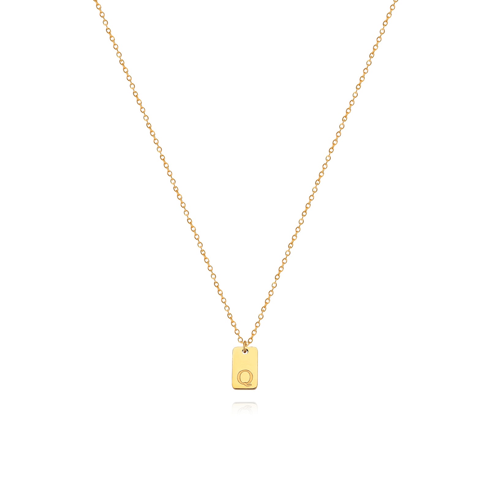 Letter Pendant Necklace