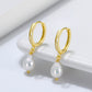 925 Sterling Silver Drop Earrings Natural Freshwater Pearls