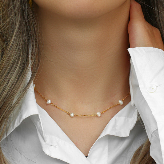 Elegant women’s jewelry sterling silver diamond crystal choker