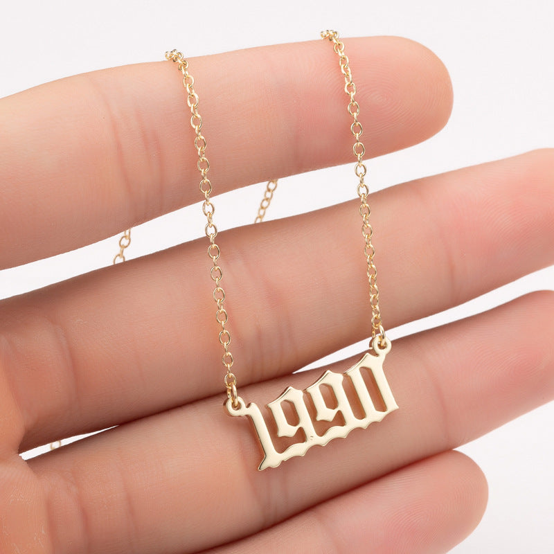 Year Number Necklace